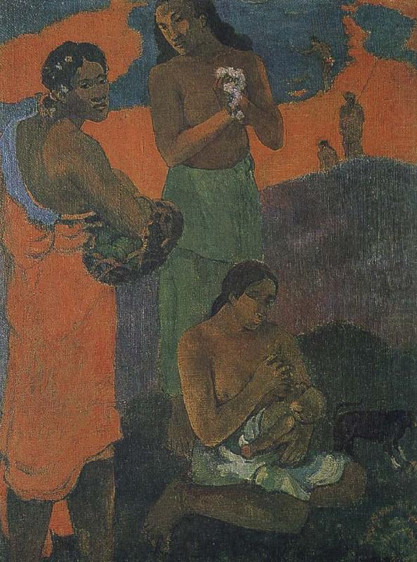 Motherly love, Paul Gauguin